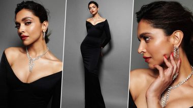 Cannes 2022: Deepika Padukone Oozes Glamour In An Off-Shoulder Black Bodycon Gown (View Pics)